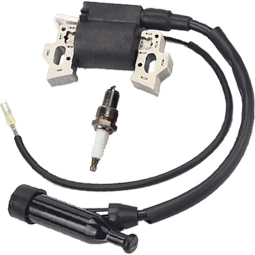 Ignition Coil for Hondae Gx240 Gx270 Gx340 Gx390 8hp 9hp 11hp 13hp Engine Lawn Mower Tractor Generator w/Spark Plug