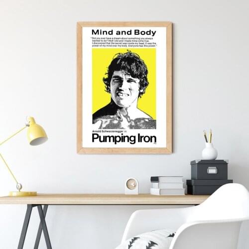 Pumping Iron - Arnold Schwarzenegger 70s Cinema Movie Poster Canvas Art Print Wall Painting Home Decoration (No Frame)