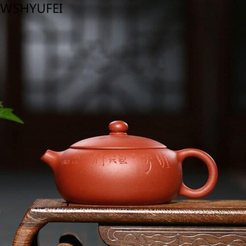 Chinese Yixing Handmade tea pot purple clay xishi teapot Authentic Ore beauty kettle oolong tea customized gifts 120ml