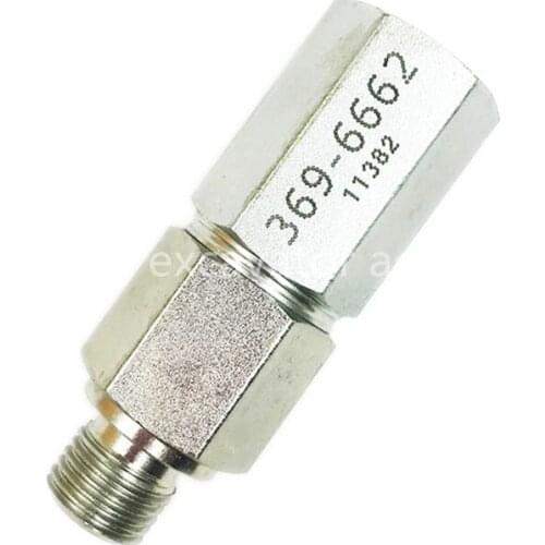 Excavator Fuel Check Valve 3696662 Common Rail Engine Part Pressure Regulator Valve 369-6662 330 336D C7 C9 Return pressurevalve