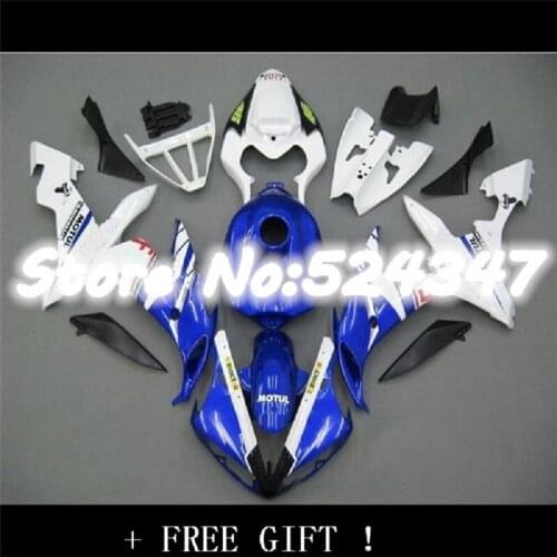 Motorcycle Fairing Kit for YAMAHA YZFR1 04 05 06 YZF R1 2004 2005 2006 YZFR1000 ABS blue white black Fairings set