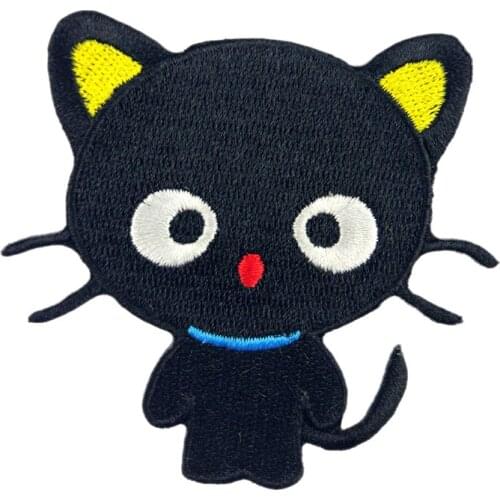 Cartoon Embroidered Patch Cat Sewing Accessories Iron On Patch Stickers On Clothes Motorcycle Clothing Patches For Jackets