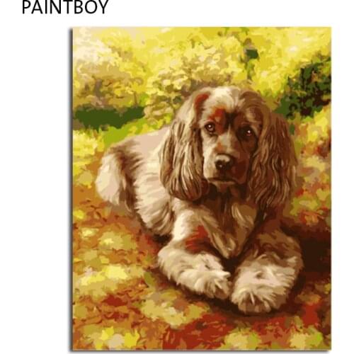 PAINTBOY Framed Pictures DIY Oil Painting By Numbers Home Decor Wall Art Animal Painting&Calligraphy For Living Room