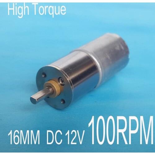 NEW 12V DC 100RPM Motor High Torque Geared motors Full metal gear dc 3v 6v 12v 14.8v motor