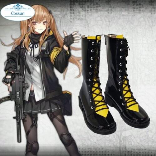 Game Girls Frontline UMP9 Cosplay Shoes Halloween Carnival Boots Custom-made