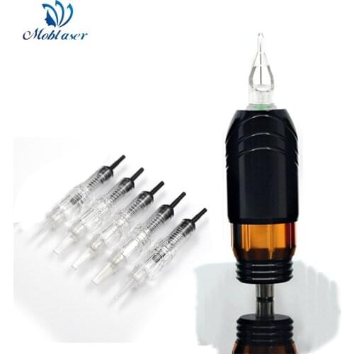 Permanent Makeup Tattoo Pen Machine Micropigmentation Device with 5pcs Cartridge Needles Tattoo Machine Black colors body art