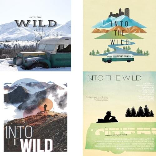 In to the wild Poster Clear Image Wall Stickers Home Decoration High Quality Prints White Coated Paper