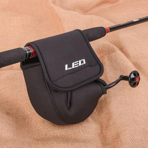 Grooved spinning wheel type fishing gear package fishing line wheel protection soft cover fishing reel package