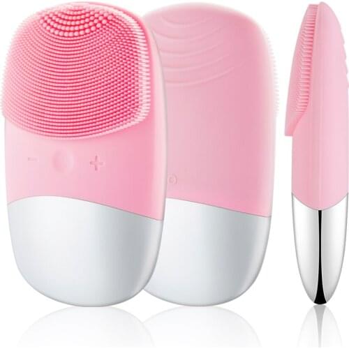 Facial Cleansing Brush Skin Care device made Waterproof Anti-Aging Massager Soft Silicone Deep Scrubbing for Every Skin Type