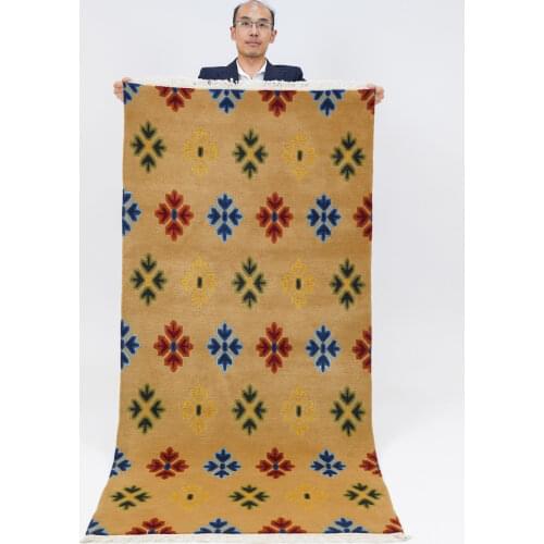 YILONG 3'x6.2' Handmade wool area carpets Nepal woolen handiwork strip rug (Nepal06)