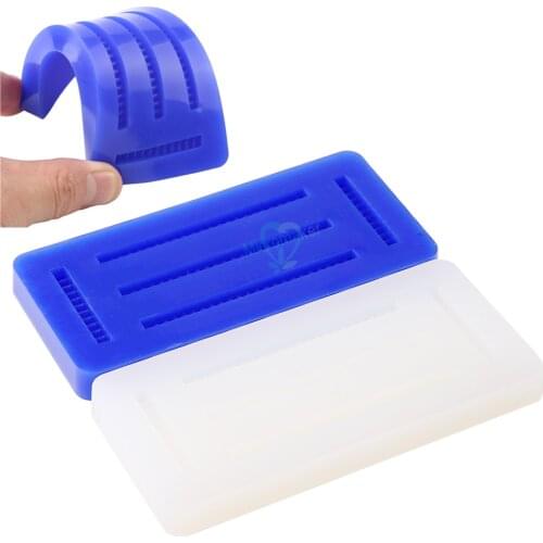 1pcs Dental Inverted Silicone Rubber Wax Rim Slim Bite Block Individual Mold Base Denture Tray Implant Molding Mould