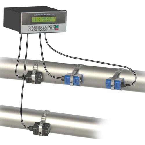 TUF-2000U Flowmeter Panel Mounted Insertion Ultrasonic Water Flow Meter With RS485 interface and 4-20mA Analog Output