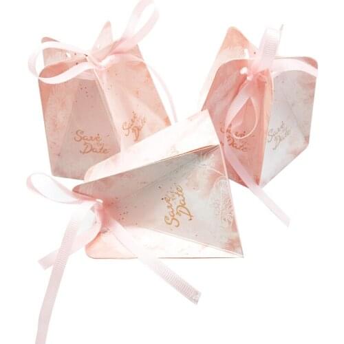 10pcs/lot European New Style Wedding Creative Pentagonal Candy Box And Gift For Candy