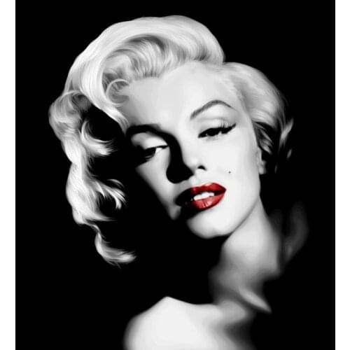 Diamond Painting Marilyn Monroe 5D DIY Round Diamond Embroidery Mosaic Kit Portraits Rhinestone Picture for Home Decoration