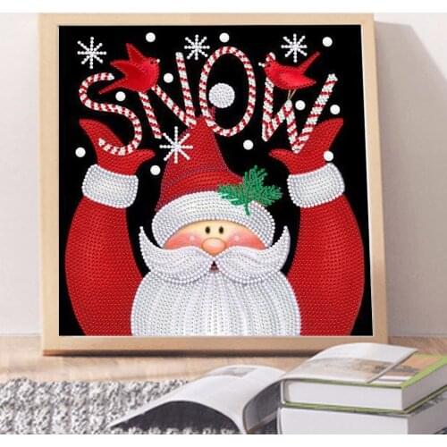 DIY 5d Crystal Rhinestone Diamond Painting Fantasy Shaped Diamond Embroidery Beaded Sparkling Santa Home Decoration gift