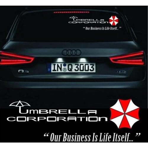 Car Stickers Umbrella Corporation Creative Decoration Decals For Rear Windshield Auto Tuning Styling Vinyls D22