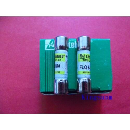 Free shipping 10pcs FLQ 8 TIME-DELAY America Netlon 10X38 delay fuse / fuse 8A 500V