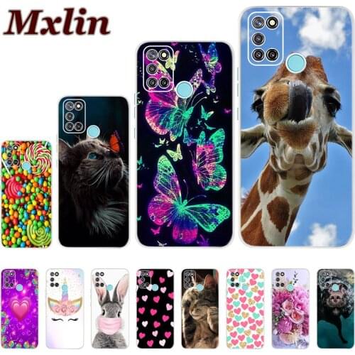 For Realme 7i Case Soft Silicone TPU Fashion Patterned Bumper Case For OPPO Realme C17 RMX2101 Realme7i RMX2103 Phone Back Cover