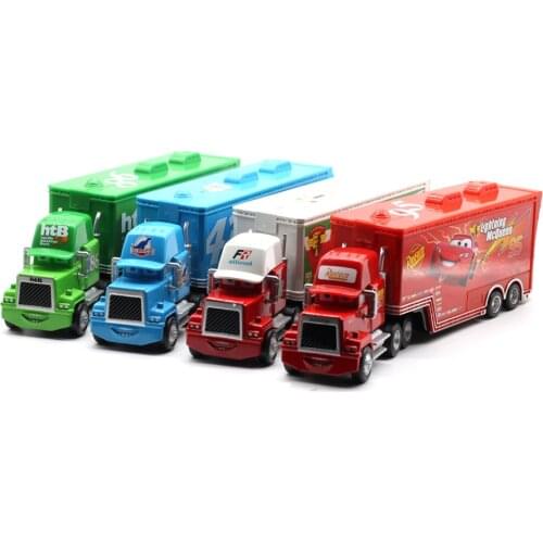Disney Pixar Cars 4 Styles Mack Truck McQueen Uncle 1:55 Diecast Metal Alloy And Plastic Modle Toys Car Gifts For Children