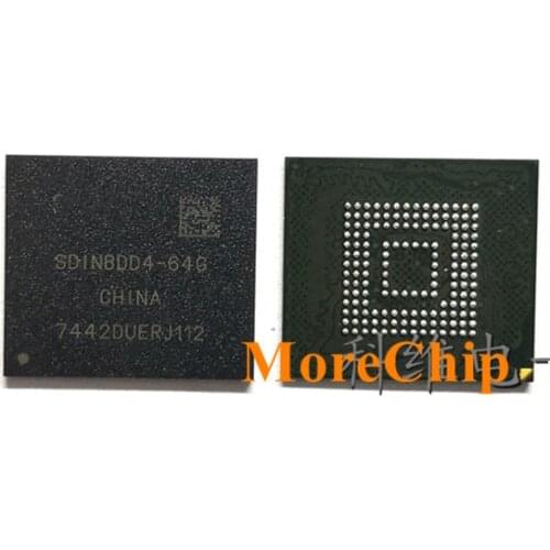 SDINBDD4-64G eMMC BGA153 64GB Phone Nand Flash Memory IC Storage Chip Soldered Ball Pins 2pcs/lot