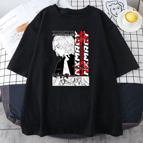 Tokyo Revengers Anime Print T Shirts Women Summer Short Sleeve Harajuku Tshirts Female Loose O Neck Hip Hop Streetwear Tee Shirt