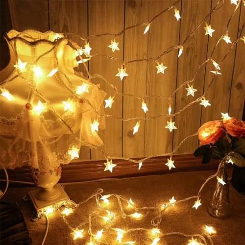 Battery Star String Light 10m Fairy Garland Curtain Light For Holiday Wedding Christmas Party Decoration Colorful Twinkle Light