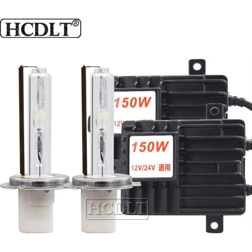 HCDLT 2020 NEW Super Bright 150W HID Headlight Kit 12V 24V Car Light Xenon Ballast High Power H1 H3 H7 H11 9005 D2H hid Bulb Kit