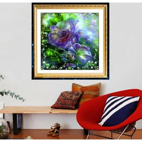 BEAUTIFUL LOVELY FLOWER DIY Diamond Painting Kits Resin Stone Square Diamond Painting Sets Unfinished Room Decoration