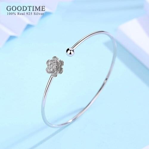 Fashion Bracelet Pure 100% 925 Sterling Silver Plum Bracelet Jewelry Charm Wedding Valentines Day Gift For Women Girl Party