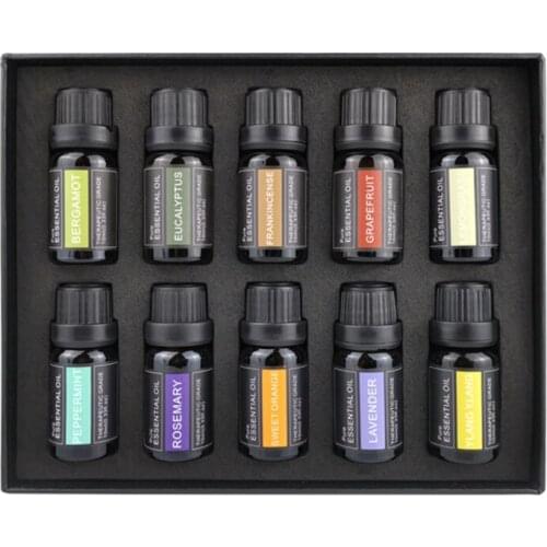 3/6/8/10 Bottle/box 10ml Aromatherapy Essential Oil Set Scented Body Massage Oil M89F