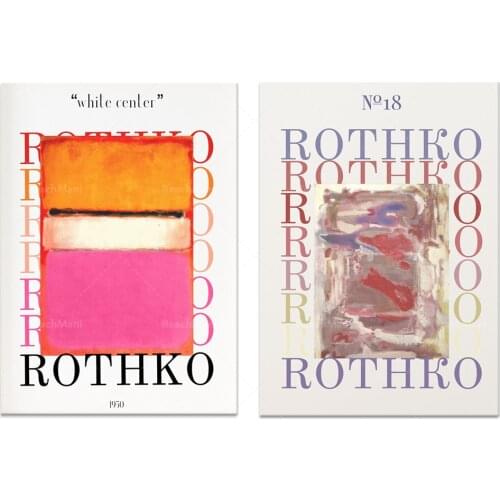 Rothko Printable Wall Art, exhibition posters, Mark Rothko posters, neutral art prints, abstract paintings, modern wall decorati