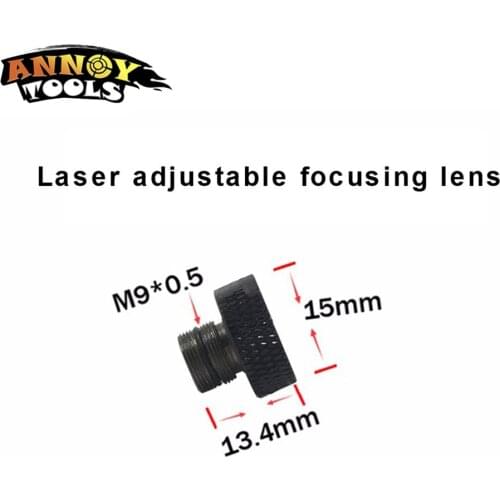 NEW Adjustable focusing lens three Layer coated glass M9*0.5 for 405nm 445nm 450nm 1w 2w 2.5w 3w 5.5w laser diode module