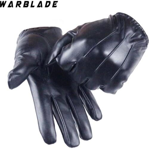 Hot Guantes Tactil Glove Women Touched Screen Gloves Men Leather gloves Autumn Winter Full Finger Unisex luvas WarBLade