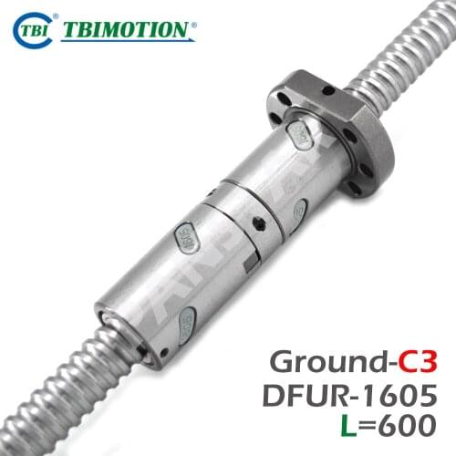 TBI Motion SFNU3210 SFU C3 Ground Ball Screw Professional end machining thread shaft 1100mm High Precision long life span