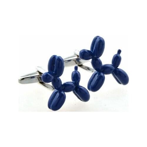 Shaped Blue Balloon Cufflink Cuff Link 15 Pairs Wholesale Free Shipping