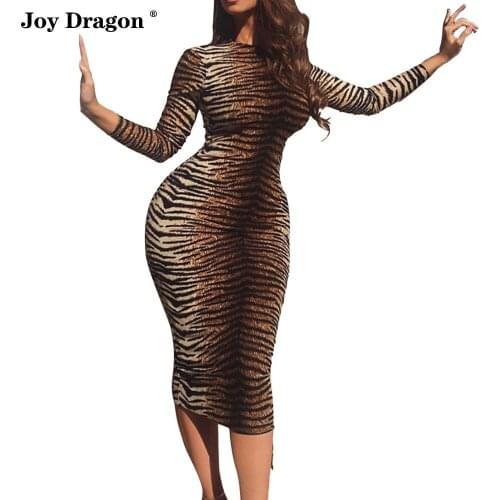 Womens Dresses New Arrival 2020 Vestidos Sexy Mujer Long Sleeve Pencil Dress Sukienki Damskie Sukienka Midi Robe Moulante Femme