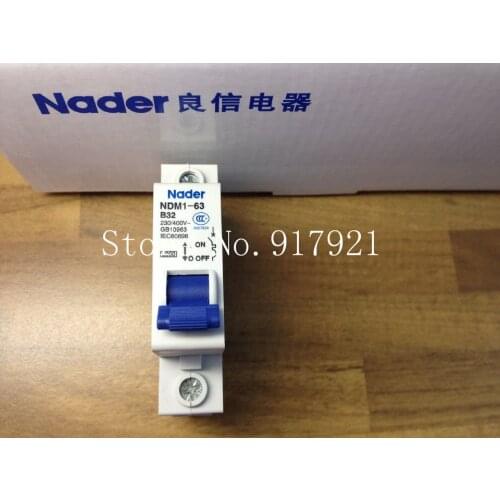 [ZOB] Nader letter NDM1-63 B32 genuine new miniature circuit breaker 1P32A air switch --12pcs/lot