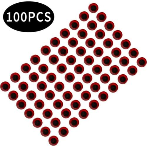 100pcs/lot 3/4/5/6mm Fishing Lure DIY Eyes Holographic 3D Simulation Fly Fishing Minnow Artificial Baits Sticker Tackle
