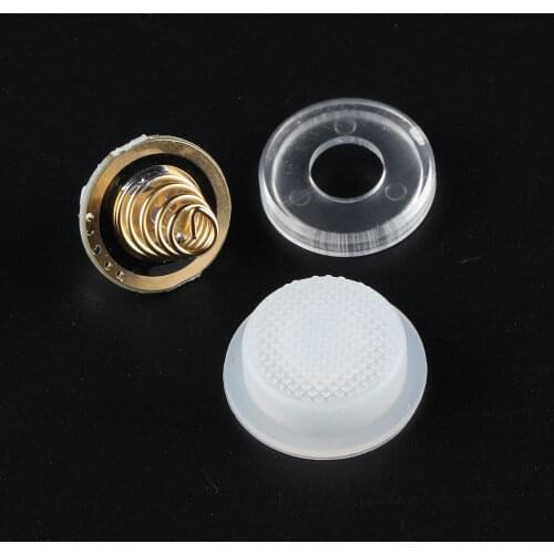 Lighted switch for convoy flashlight