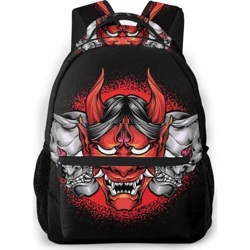 2021 Backpack Women Shoulder Bag Scary Masks Fashion School Bag For Teenage Girl Backpacks Travel Bag