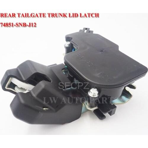 74851-SNB-J12 74851SNBJ12 REAR tailgate TRUNK LUGGAGE LID LATCH LOCK ASSY For HONDA CIVIC VIII Saloon (FD, FA) 06-17 4D 06-12