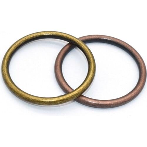 Antique Color O Rings Metal Loops O Buckle Belt Strap Buckle Webbing O Ring,Bag handle Handbag Purse Bag Hardware Supplies