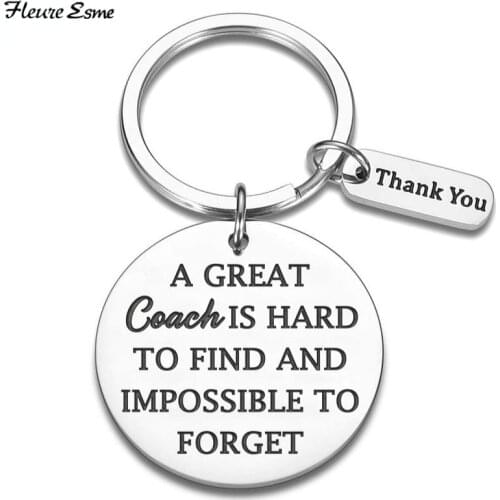 Teachers Keychain Gift for Men Women Basketball Football Coaches Key chain Thank You Gifts for Coaches Soccer Retirement Gifts