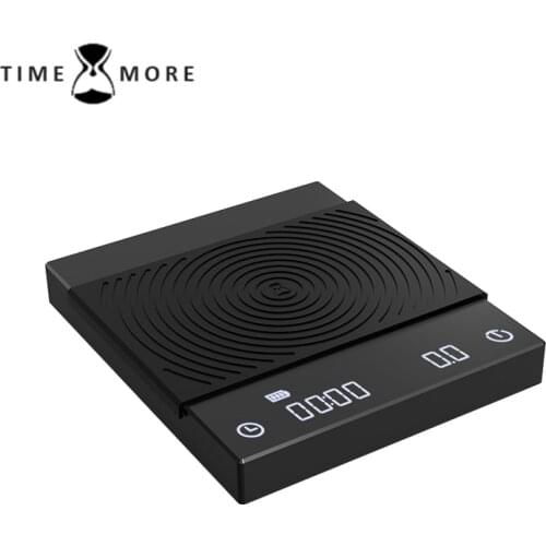 Portable Black And White Mirror Scale Coffee Scale Smart Digital Scale Pour Coffee Electronic Drip Coffee Scale With USB Scale