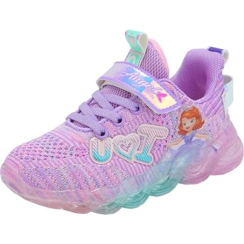 Disney children boys and girls printed casual shoes cartoon frozen baby toddler shoes size 26-37