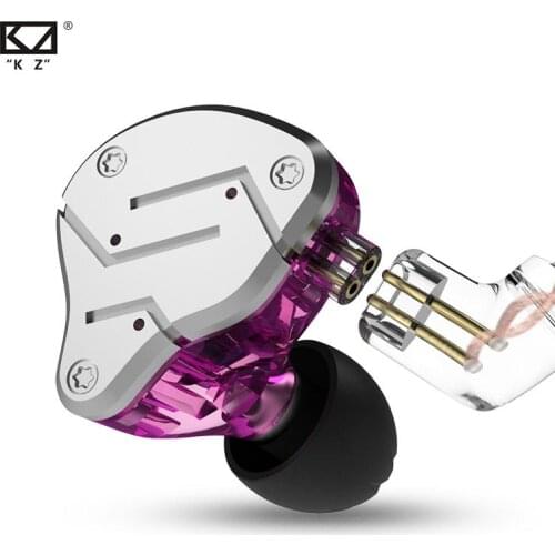 KZ ZSN 1DD 1BA Hybrid In Ear Earphones HIFI Quad-Core Drive Music Headsets Replaceable Cable ZST ES4 ZSN PRO ZS10PRO EDX DQ6
