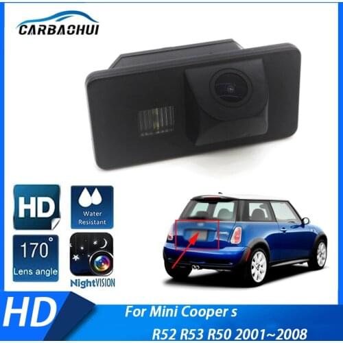 Rear View Reverse camera CCD Night Vision Backup Camera For Mini Cooper s R52 R53 R50 2001 2002 2003 2004 2005 2006 2007 2008