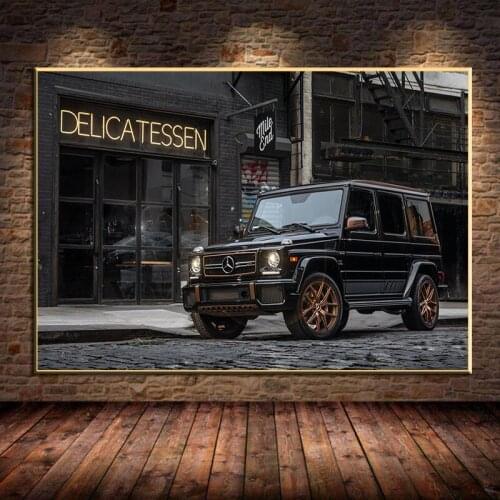 Vehicle Canvas Painting Mercedess G Class Luxury Cars Modern Wall Art Pictures Posters and Prints for Living Room Decor Unframed