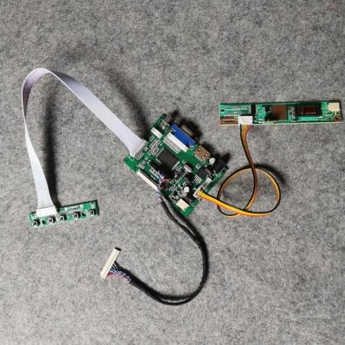 Fit N141I1/N141I3/N141I4/BT154HG01 panel LCD matrix 1CCFL 1280*800 monitor controller drive board DIY kit LVDS 30Pin VGA AV