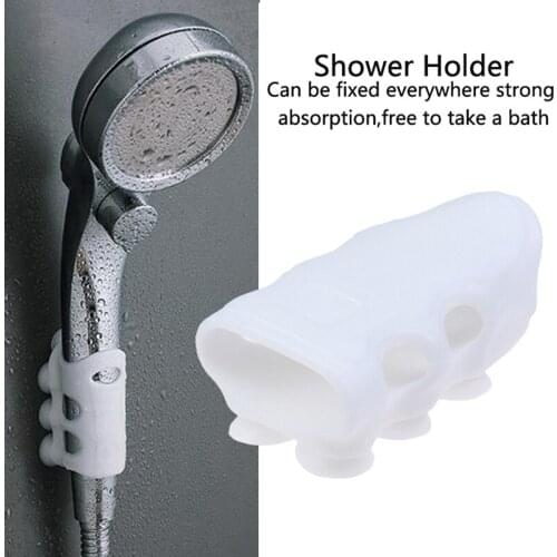 Reusable Durable Shower Head Holder Suction Cup Shower Bracket Wall Rack Stand